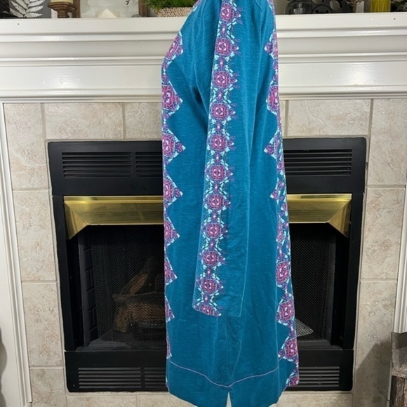 Hatley Midi Cotton Long Sleeve Dress with Vertical Pattern - Picture 5 of 14